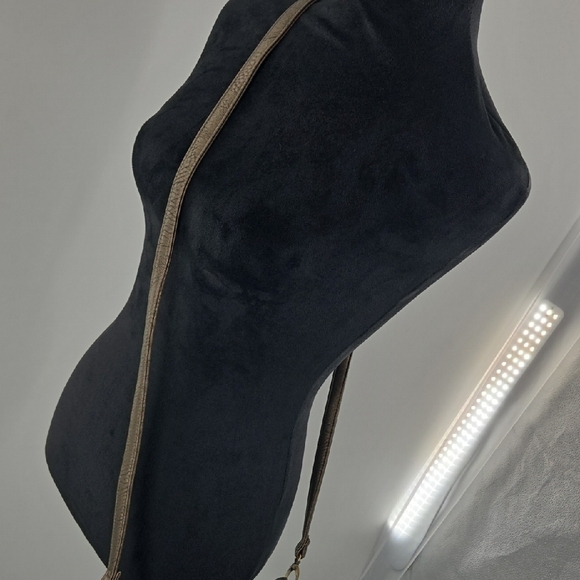 Chic Metallic Bronze Crossbody Bag with Tassel - Picture 16 of 16